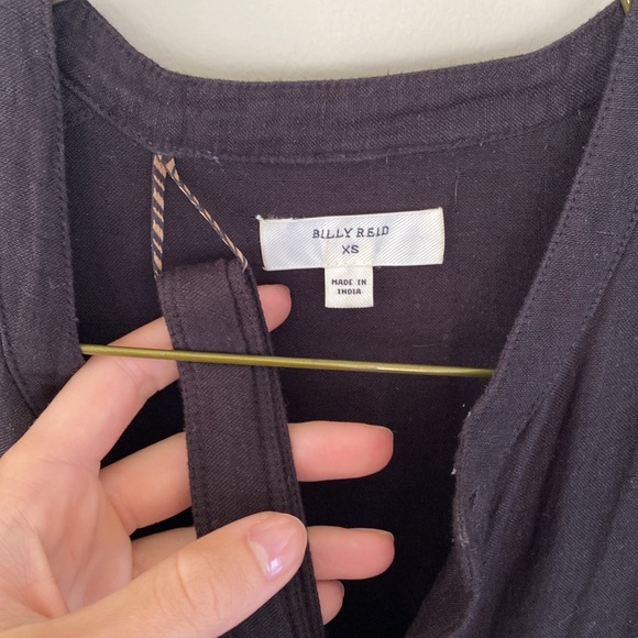 Billy Reid dolman sleeve button up dress black - Picture 5 of 12